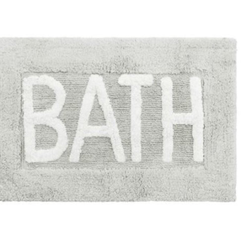 Jean Pierre Tufted Bath Rug, 21" X 34" - Light Gray